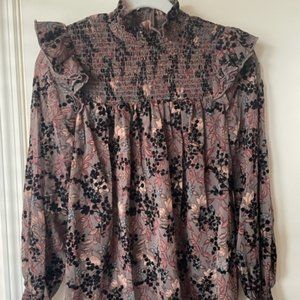 Know Rose Floral Victorian Blouse | NWT